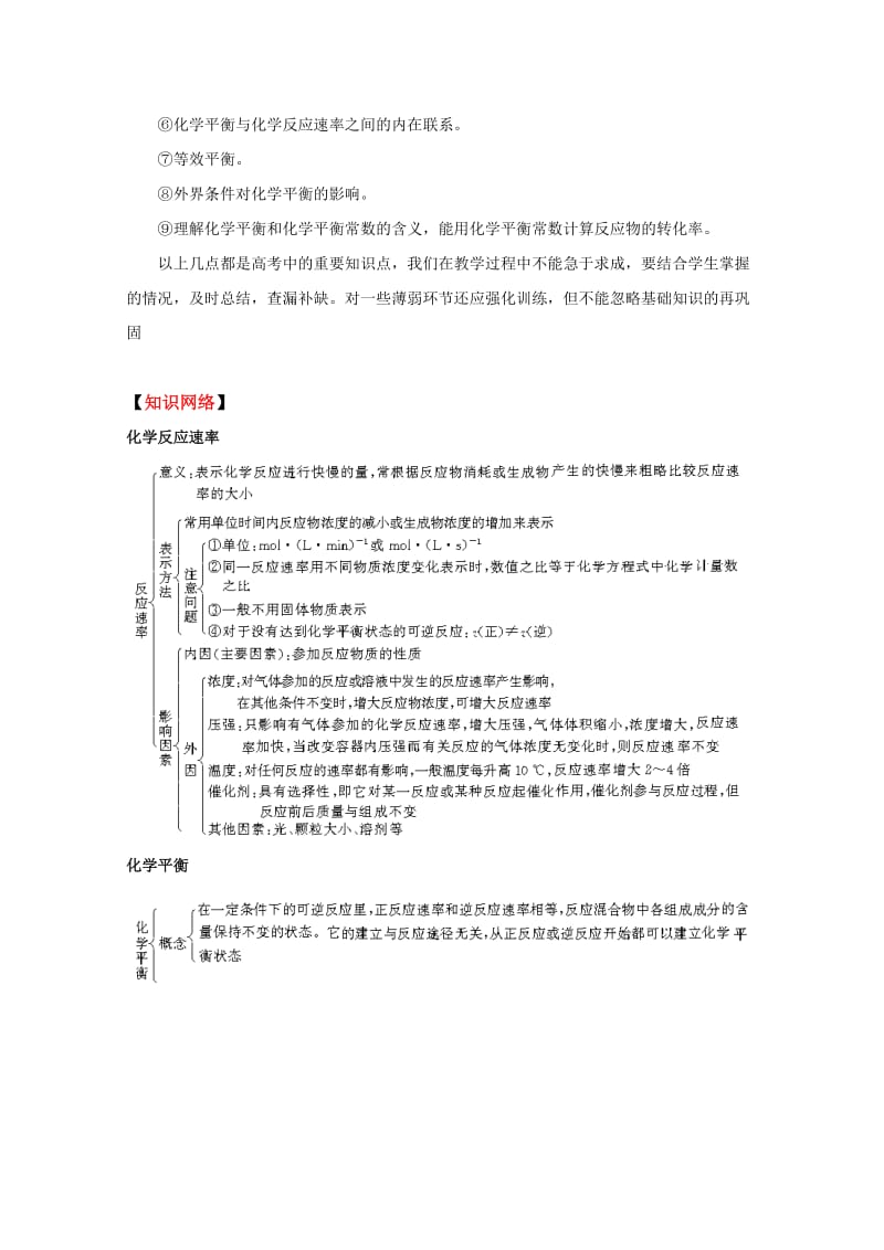 2019-2020年高三化学《化学反应速率和化学平衡》教学设计.doc_第2页