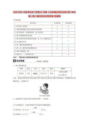 2019-2020年高考化學(xué)一輪復(fù)習(xí) 專題5 非金屬及其化合物 第一單元 氯、溴、碘及其化合物學(xué)案 蘇教版.doc