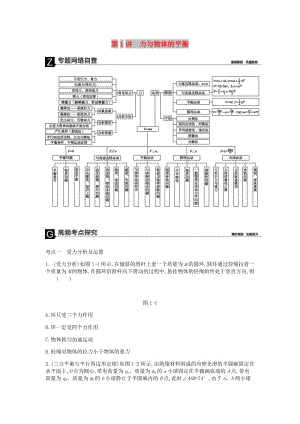 2019高考物理二輪復(fù)習(xí) 第1講 力與物體的平衡專題突破練.doc