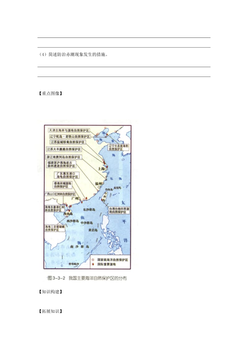 2019-2020年高中地理 第三单元 保护海洋环境 3.3 海洋环境保护学案 鲁教版选修2.doc_第3页