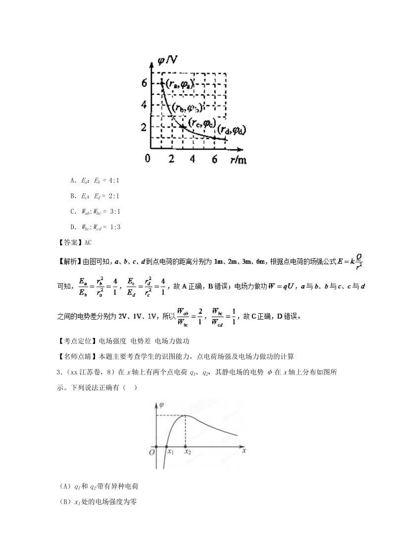 2019-2020年高考物理一轮复习专题8.2电场能的性质精讲深剖.doc_第2页