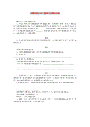 九年級物理上冊 第十五章 電能與電功率 特殊方法測電功率專題訓練 （新版）粵教滬版.doc