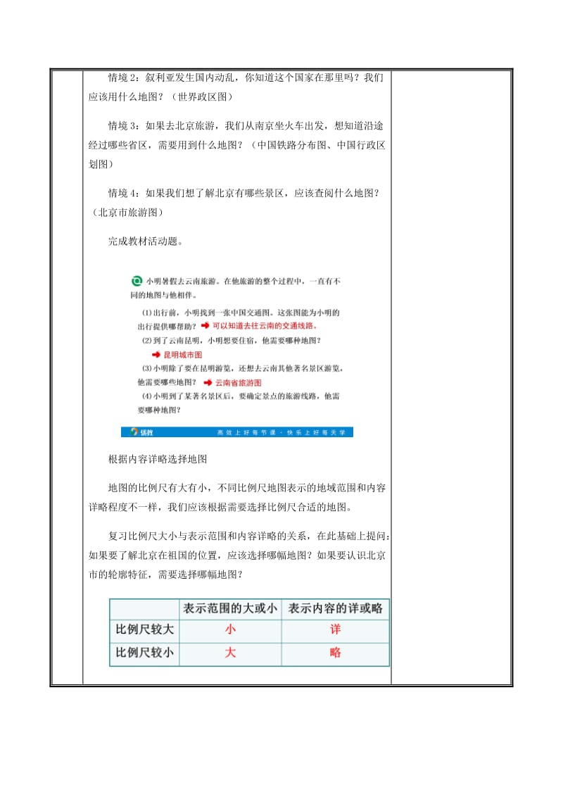 河南省七年级地理上册 1.3 地图的阅读教案 （新版）新人教版.doc_第3页
