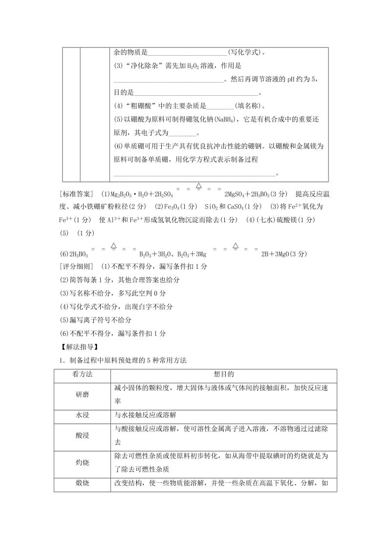 2019-2020年高考化学总复习无机化学工艺流程教学案苏教版.doc_第2页