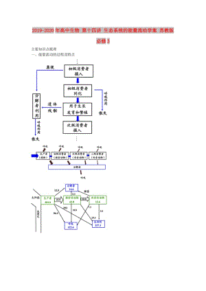 2019-2020年高中生物 第十四講 生態(tài)系統(tǒng)的能量流動學(xué)案 蘇教版必修3.doc