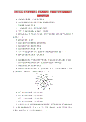 2019-2020年高中物理第2章機(jī)械波第3節(jié)波的干涉和衍射自我小測魯科版選修.doc