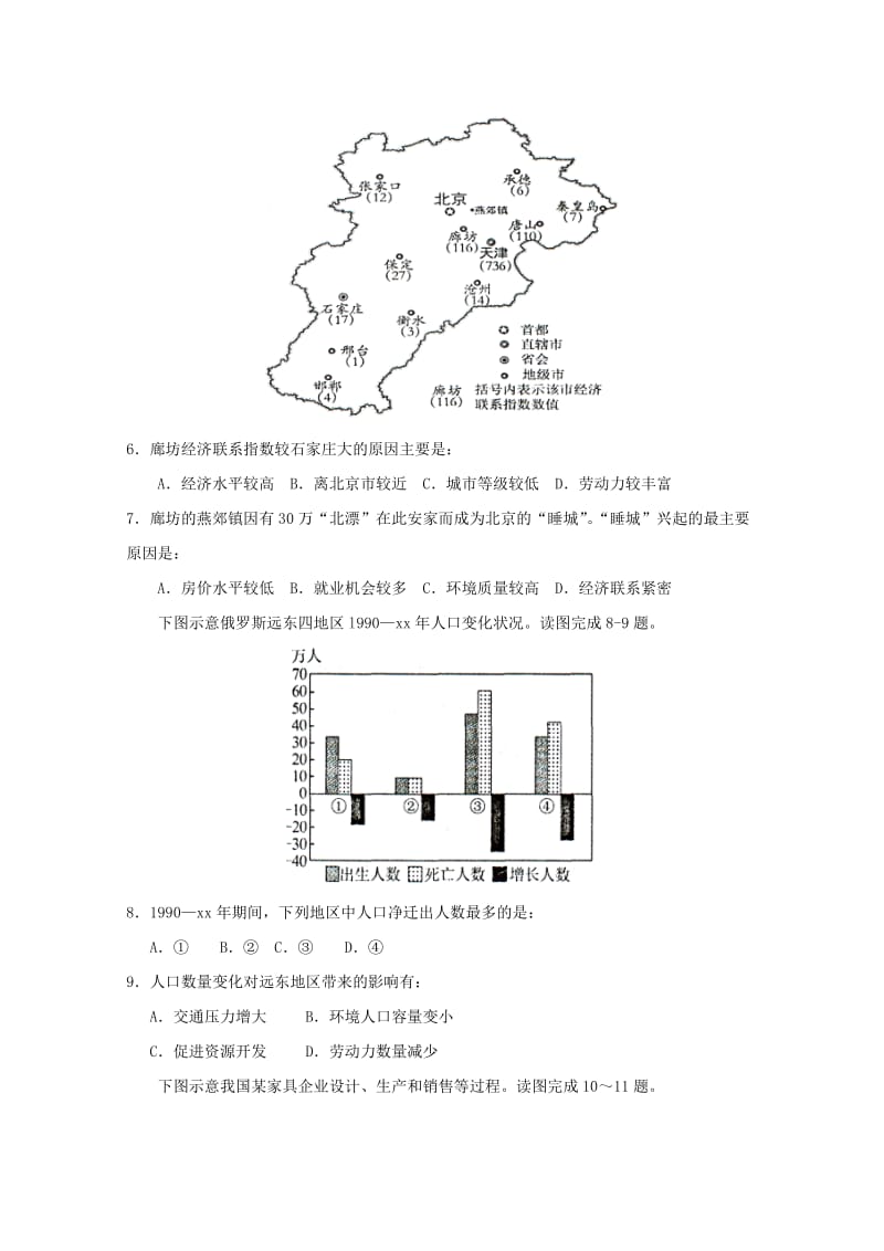 2018届高三地理第六次月考试题.doc_第2页