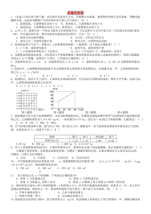 八年級物理上冊 第六章《質(zhì)量和密度》暑假復(fù)習(xí) （新版）新人教版.doc