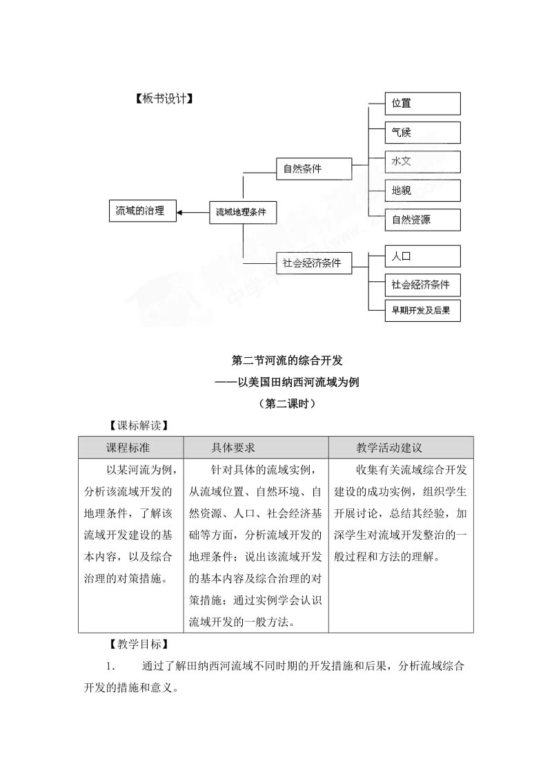 2019-2020年人教版高中地理必修三3.2《河流的综合开发》word教案1.doc_第3页