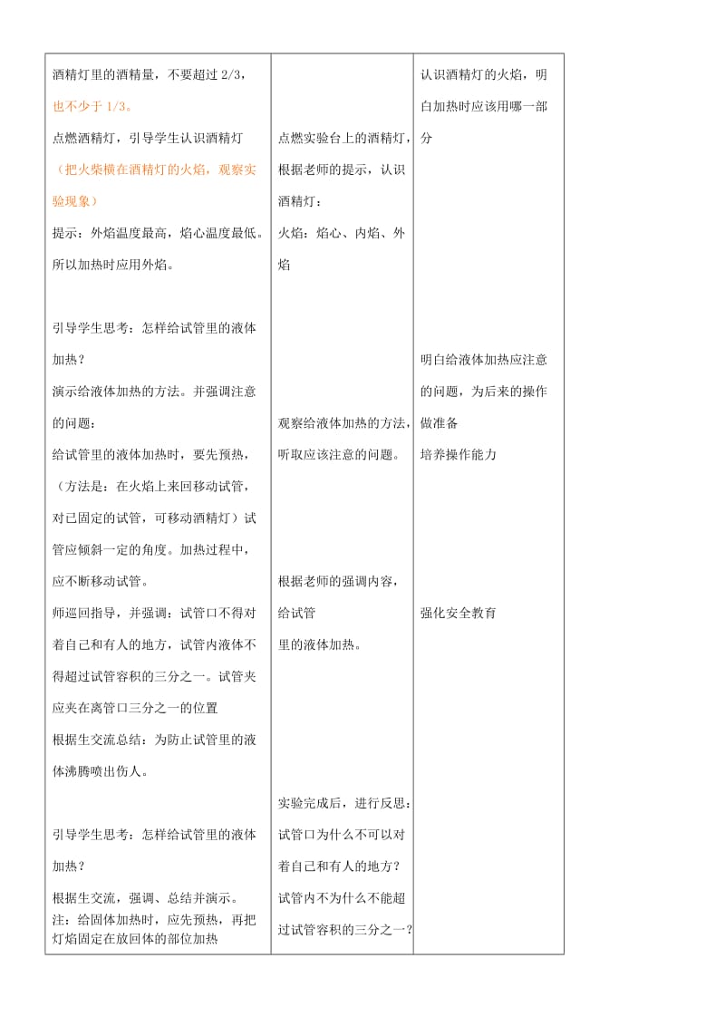 九年级化学全册 第一单元 化学改变了世界 1.3 走进化学实验室（第3课时）教案 鲁教版.doc_第2页