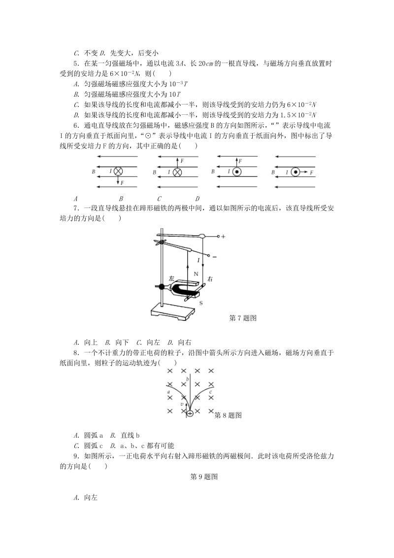 2019高考物理总复习 考查点14 磁场练习.doc_第2页