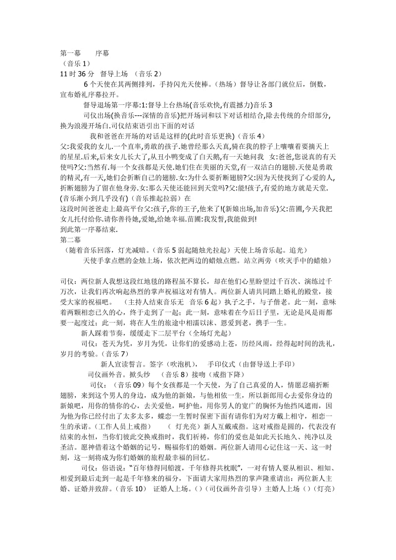 婚礼《梦想成真》主题婚礼策划方案_第1页