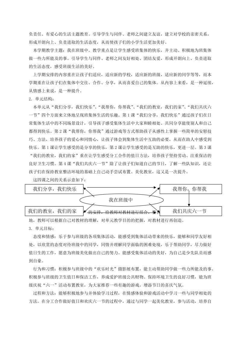 2019-2020年一年级品德与生活下册 我们分享我们快乐3教案 浙教版.doc_第3页