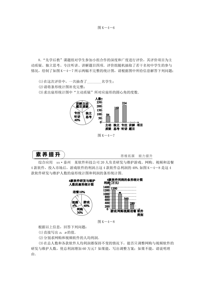 八年级数学下册 第7章 数据的收集、整理、描述 7.2 统计表、统计图的选用 第2课时 三种统计图的选用练习 苏科版.doc_第3页