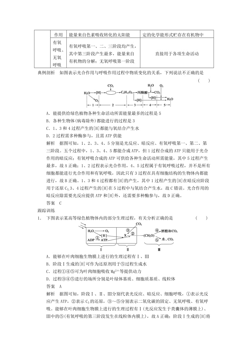 2019-2020年高考生物一轮复习第三单元 能量之源 光与光合作用 考能专项突破三聚焦细胞代谢相关题型学案.doc_第2页