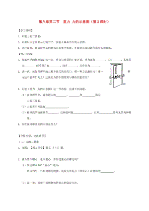 江蘇省高郵市八年級物理下冊 第八章 第二節(jié) 重力 力的示意圖（第2課時）導(dǎo)學(xué)案（新版）蘇科版.doc