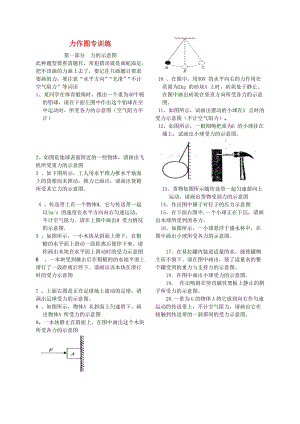 江蘇省大豐市中考物理 力學(xué)作圖分類復(fù)習(xí)專題訓(xùn)練.doc