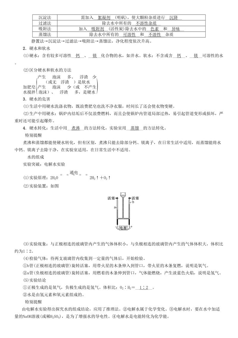 （贵阳专版）2019年中考化学总复习 第1编 主题复习 模块1 身边的化学物质 课时3 自然界的水（精讲）习题.doc_第2页