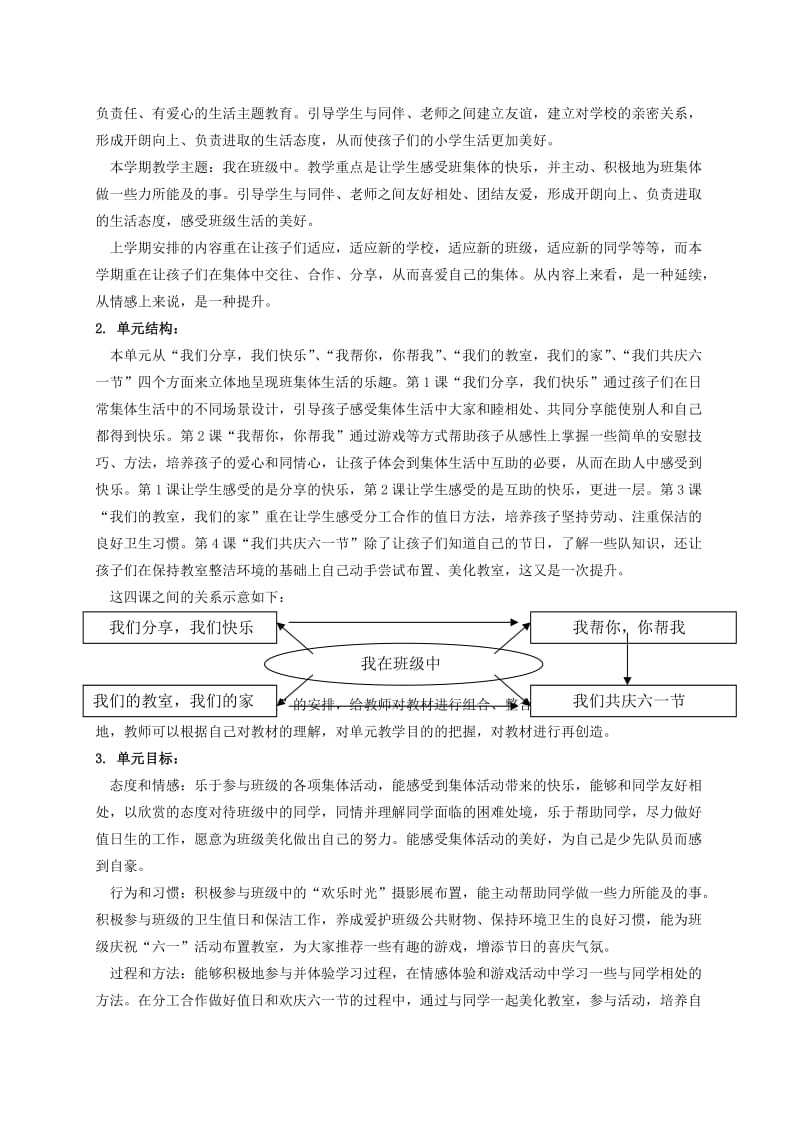 2019-2020年一年级品德与生活下册 我们分享我们快乐 3教案 浙教版.doc_第3页