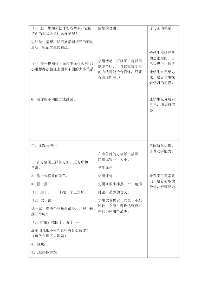 2019-2020年一年级数学下册 认识三角形、圆教学分析 冀教版.doc_第3页