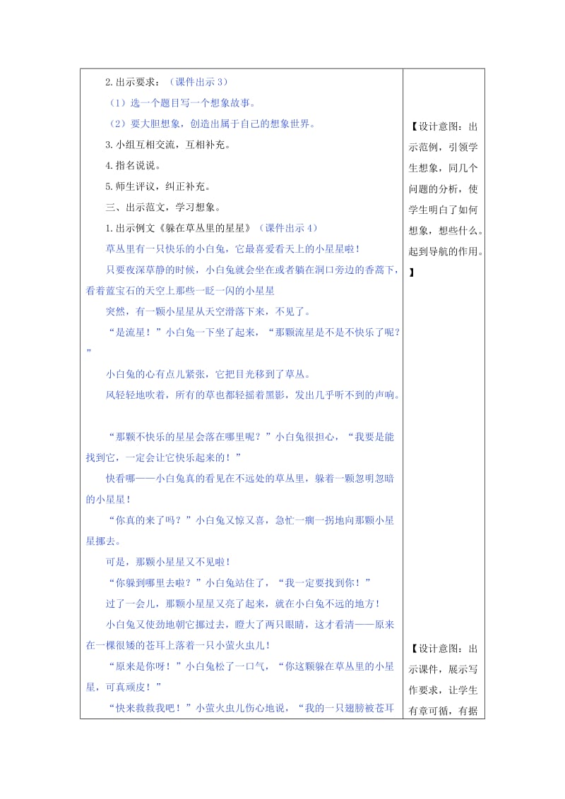 2019三年级语文下册 第五单元 习作《奇妙的想象》教案1 新人教版.docx_第2页