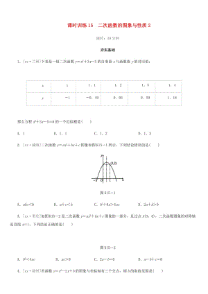 福建省2019年中考數(shù)學(xué)總復(fù)習(xí) 第三單元 函數(shù)及其圖象 課時(shí)訓(xùn)練15 二次函數(shù)的圖象與性質(zhì)2練習(xí).doc