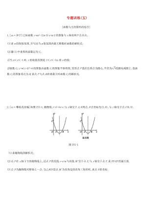 廣西柳州市2019年中考數(shù)學 專題訓練05 函數(shù)與幾何圖形的綜合.doc