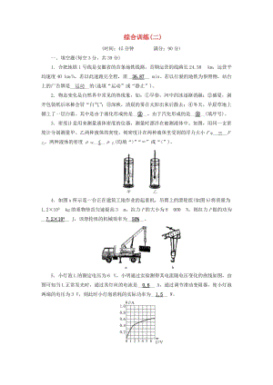 安徽省2019中考物理二輪復習 綜合訓練2.doc