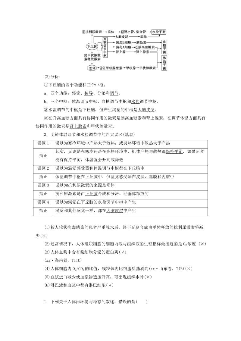 2019-2020年高考生物二轮复习专题四调节讲义.doc_第2页