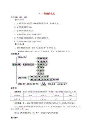 八年級數(shù)學(xué)上冊 第15章 數(shù)據(jù)的收集與表示 15.1 數(shù)據(jù)的收集導(dǎo)學(xué)案 （新版）華東師大版.doc