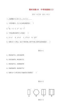 福建省2019年中考數(shù)學(xué)總復(fù)習(xí) 限時(shí)訓(xùn)練03 中考初級(jí)練（三）練習(xí)題.doc