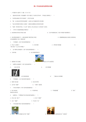 八年級物理上冊第四章第2節(jié)光的反射定律同步訓(xùn)練新版教科版.doc