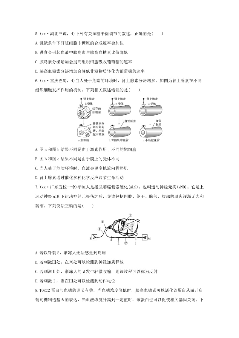 2019-2020年高考生物一轮复习模块检测卷三.doc_第2页