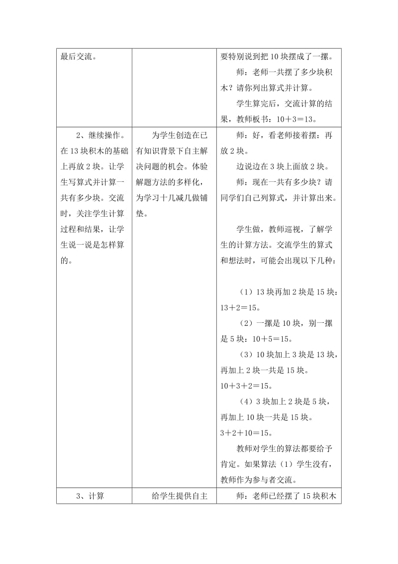 2019-2020年一年级上册第9单元《20以内的减法》（不退位减法）word教学设计.doc_第2页