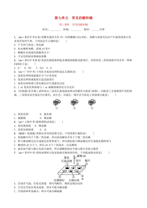 山東省濱州市2019年中考化學(xué)一輪復(fù)習(xí) 第七單元 常見的酸和堿 第1課時(shí) 常見的酸和堿練習(xí).doc