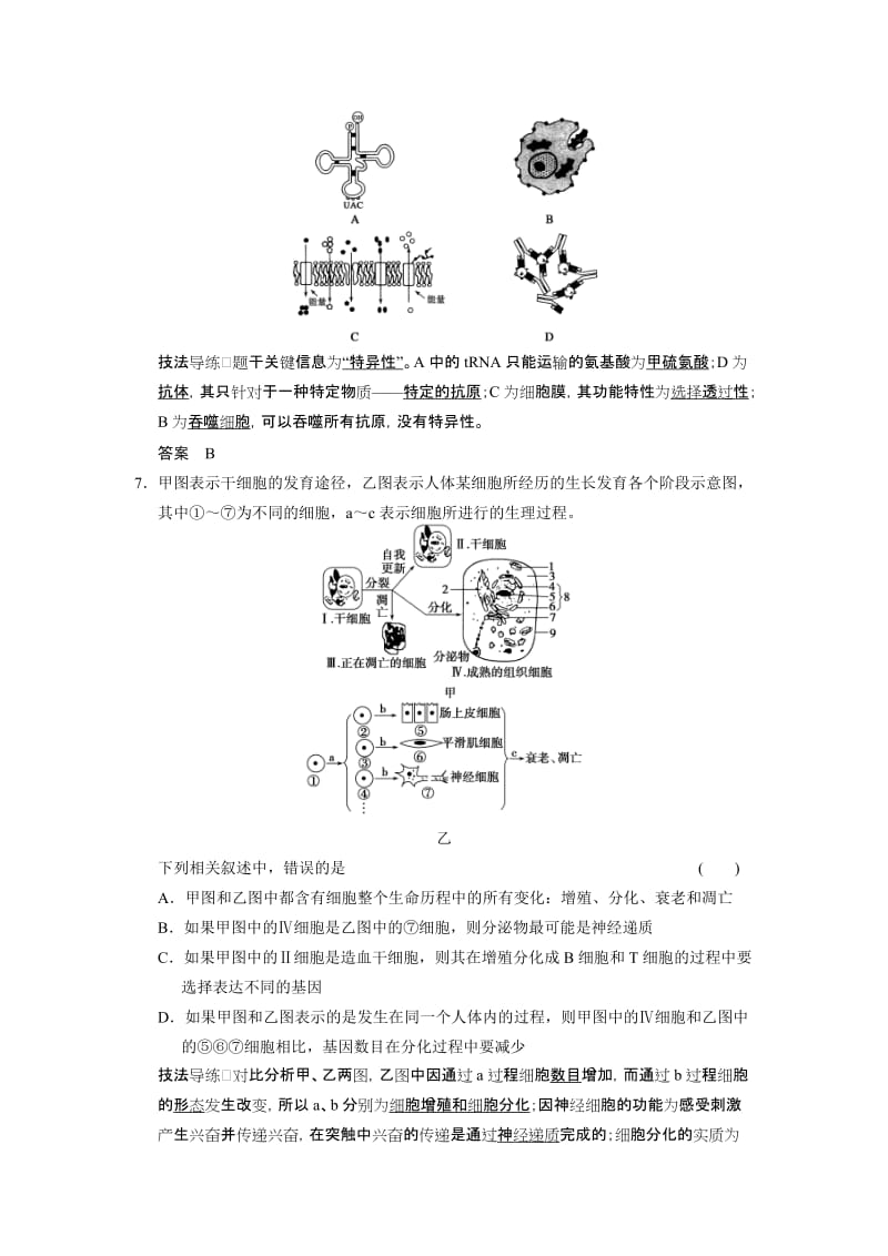 2019-2020年高考生物二轮复习 第二部分 专题一 一 选择题解题技法教案.doc_第3页