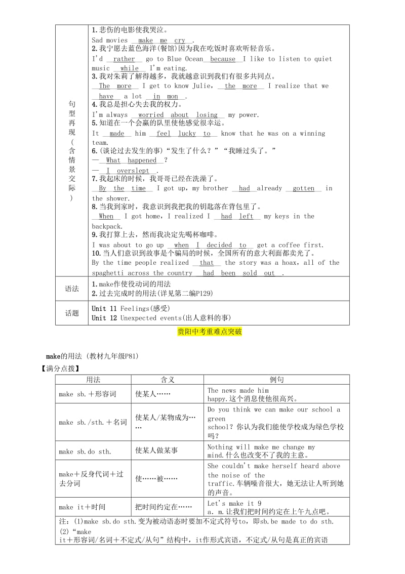 （贵阳专版）2019中考英语总复习 第1部分 教材知识梳理篇 九全 Units 11-12（精讲）检测.doc_第2页