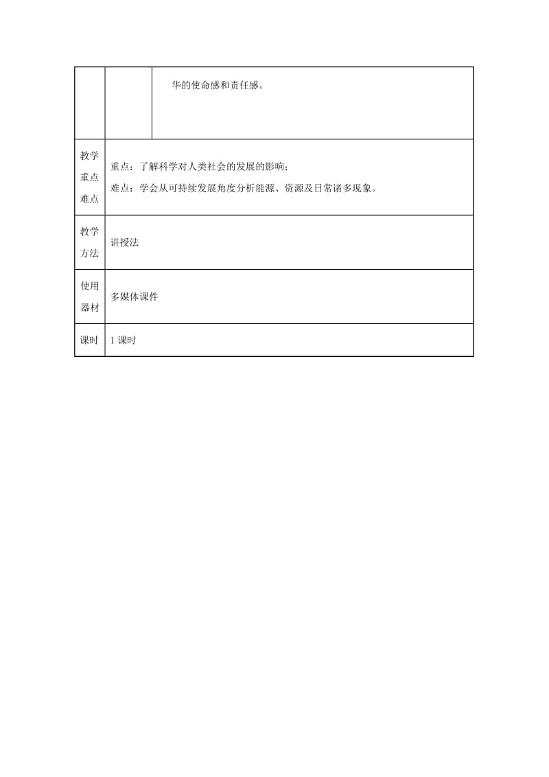 九年级物理全册 22.4 能源与可持续发展教案 （新版）新人教版.doc_第2页