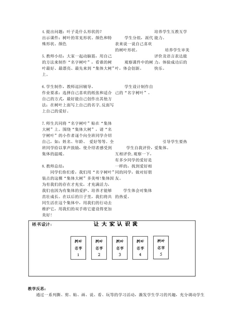 2019-2020年一年级美术上册 让大家认识我 1教案 人美版.doc_第2页