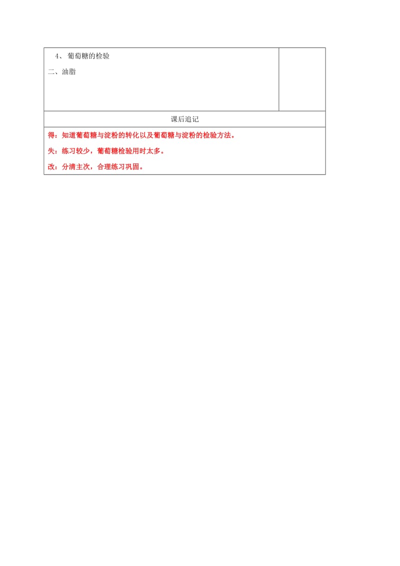 江苏省徐州市铜山区九年级化学下册 第8章 食品中的有机化合物 8.2 淀粉和油脂教案 沪教版.doc_第3页