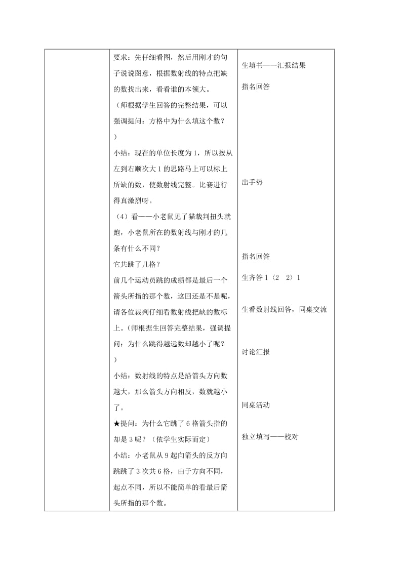 2019-2020年一年级数学上册 数射线 1教案 沪教版.doc_第3页