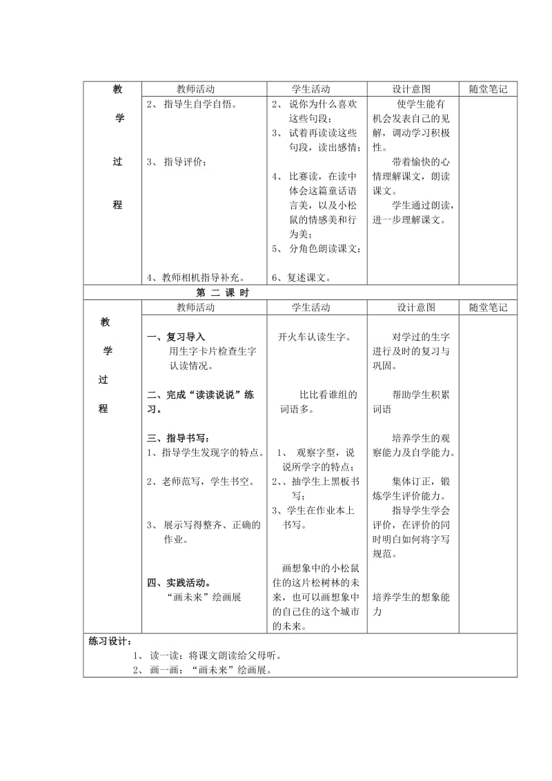 2019-2020年一年级语文下册 松鼠和松果2教案 人教新课标版.doc_第2页