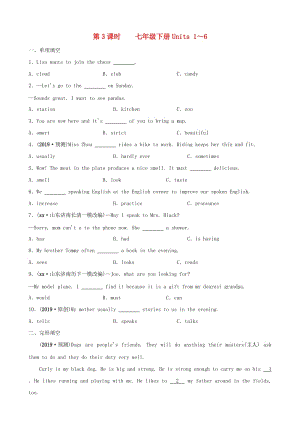 山東省菏澤市2019年初中英語(yǔ)學(xué)業(yè)水平考試總復(fù)習(xí) 第3課時(shí) 七下 Units 1-6練習(xí).doc