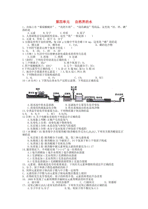 全國中考化學(xué)試題分單元匯編 第四單元 自然界的水.doc