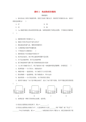 廣東省2019年中考化學總復習 第1部分 第一章 物質(zhì)構(gòu)成的秘密 課時2 構(gòu)成物質(zhì)的微粒優(yōu)化訓練.doc