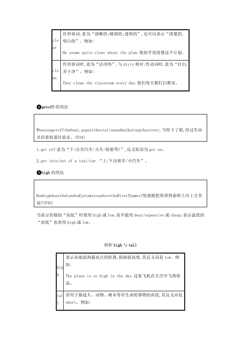 2019春七年级英语下册 Module 6 Around town课课时内容精讲时作业 （新版）外研版.doc_第2页