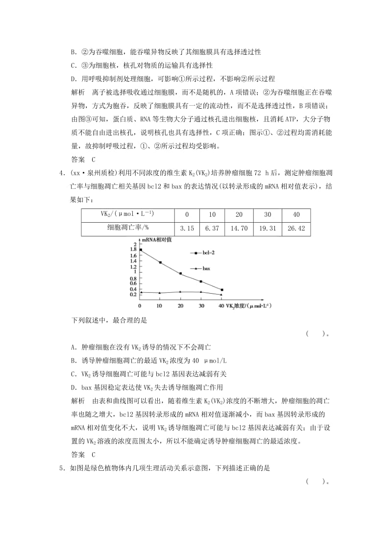 2019-2020年高考生物总复习 单元滚动检测4 中图版.doc_第2页