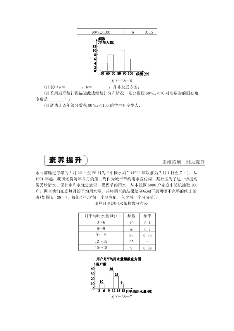 2019年春八年级数学下册 第5章 数据的频数分布 5.2 频数直方图练习 （新版）湘教版.doc_第3页