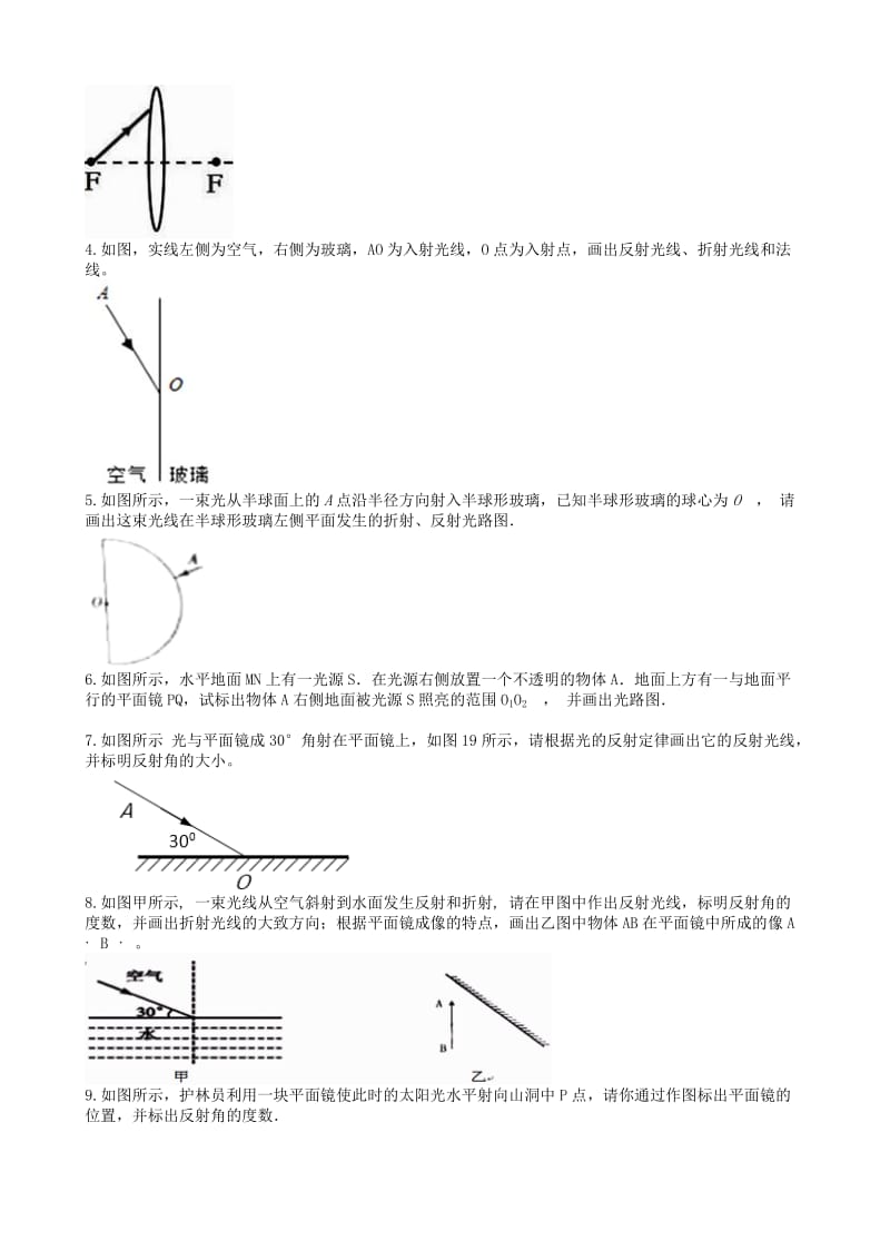 2019中考物理 知识点全突破系列 专题24 作光的反射的光路图.doc_第2页