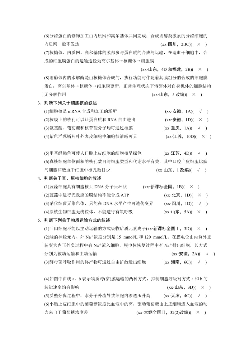 2019-2020年高考生物二轮复习 考前三个月 第一部分 第一部分 专题一 第2讲 细胞的分子组成教案.doc_第2页